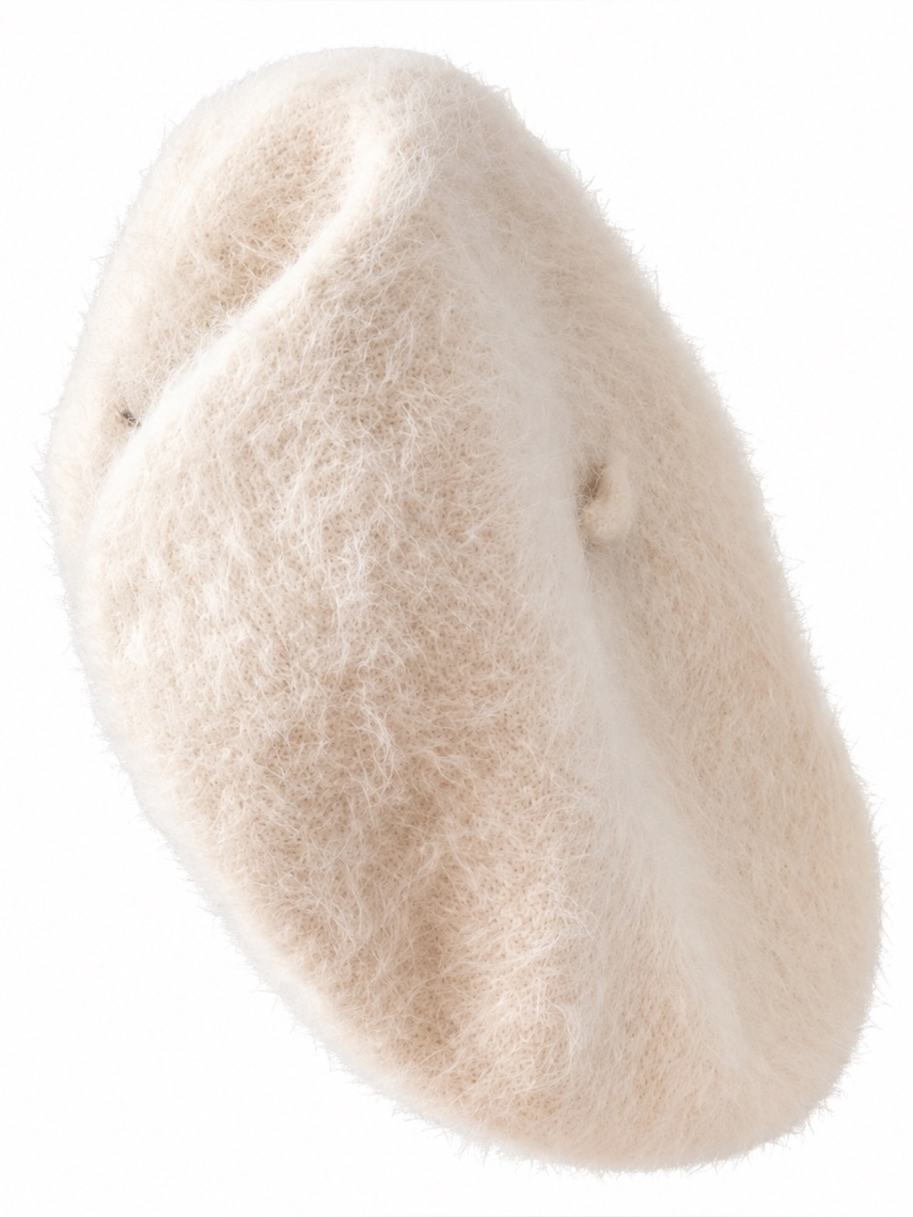Kangol Ivory Furgora Angora Blend Beret Hat Regular